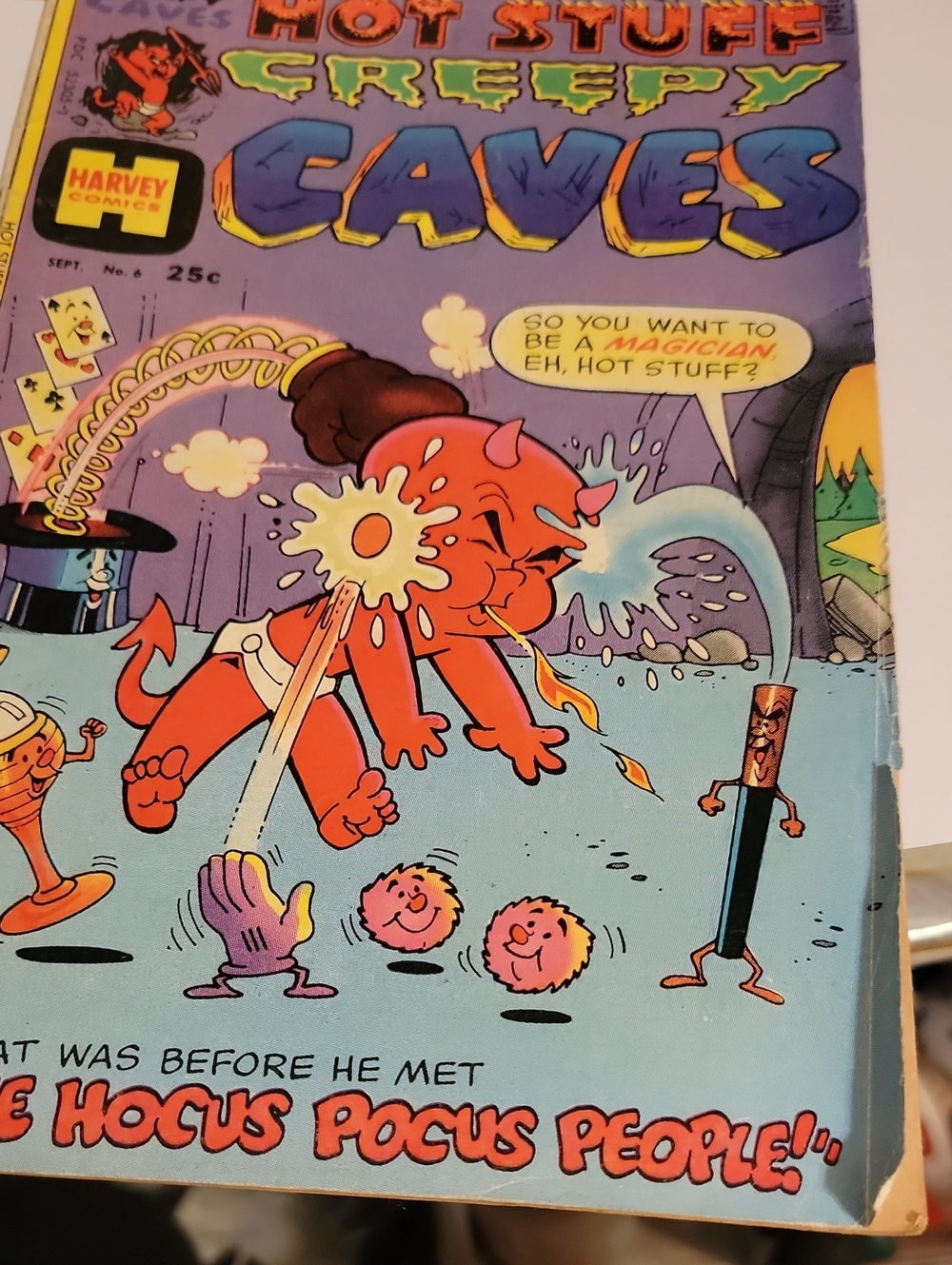 Harveys Purple and Blue 'Creepy Caves' Comic Art Coffee Table Book